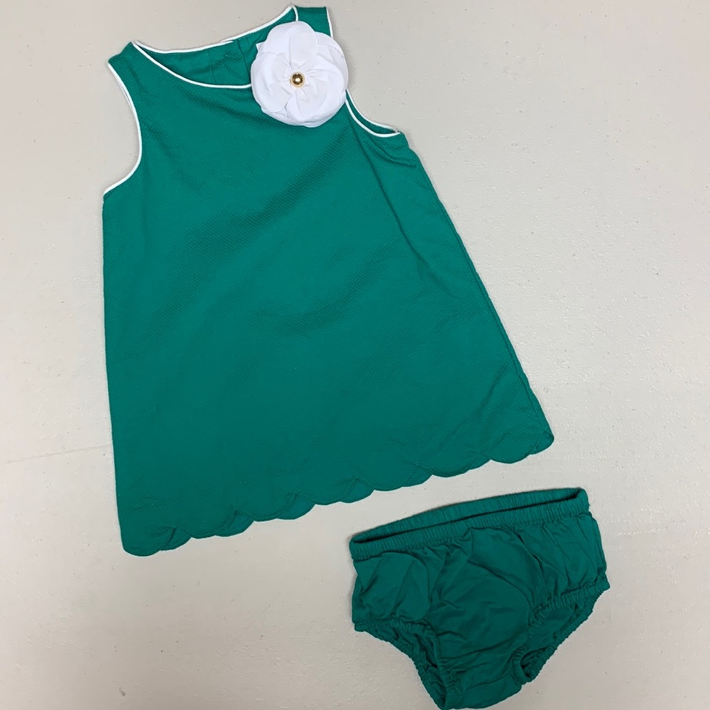 Janie and Jack 6-12 months dress with diaper cover